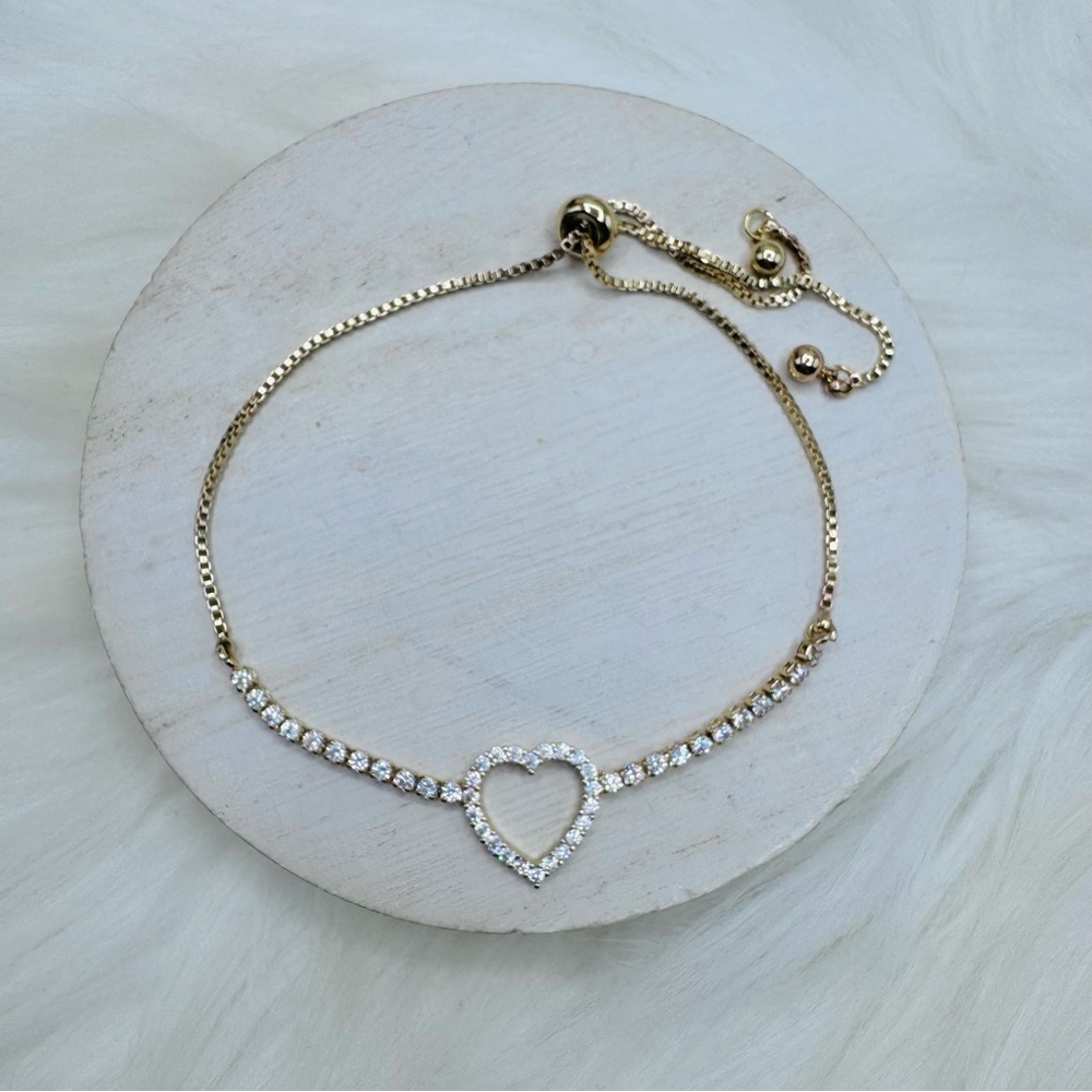 Women's Sweet Heart Rhinestones Bracelet